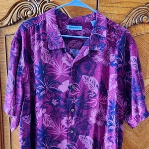EUC 2XLT Tommy Bahama 100% Silk Shirt